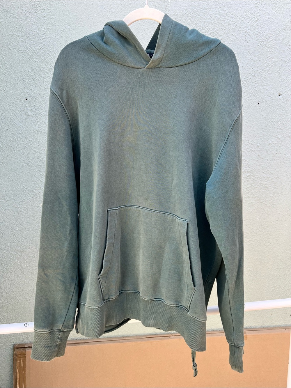Ksubi Washed Sage Green Hooded Pullover